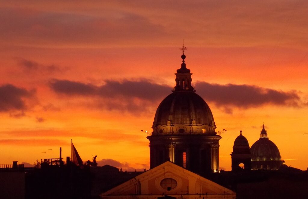 dome, rome vatican, sunset-5002752.jpg
